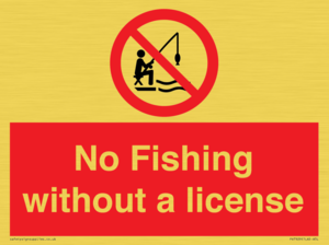 No Fishing without a license